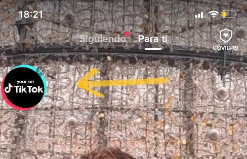 Année sur le bouton TikTok