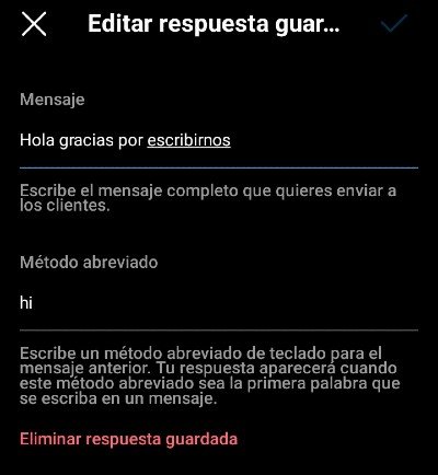Modifier supprimer la réponse enregistrée