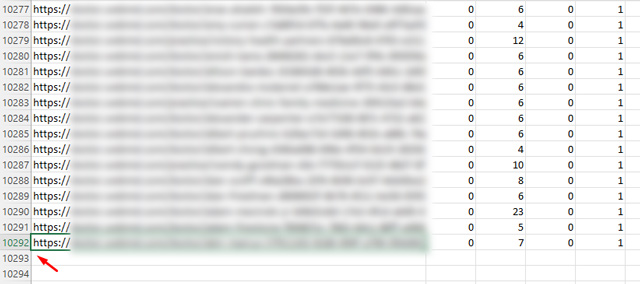 Classement des pages de destination exportées pour les requêtes du programme de guides locaux