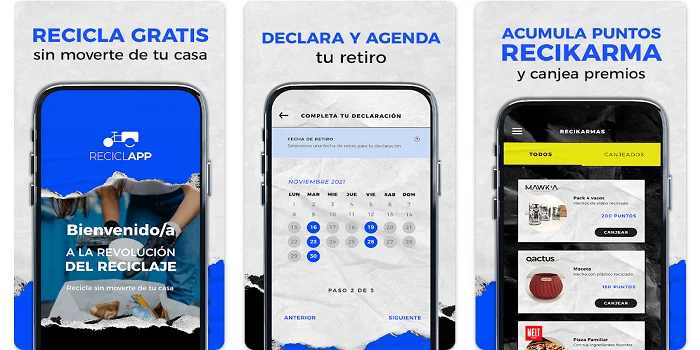 applications de recyclage