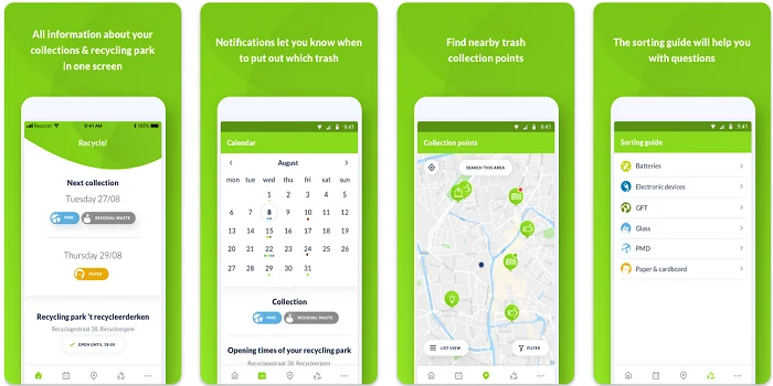 Applications pour recycler les déchets
