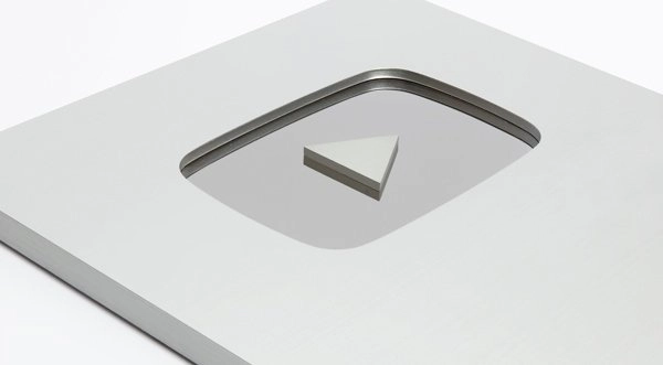 Bouton d'argent du créateur de contenu