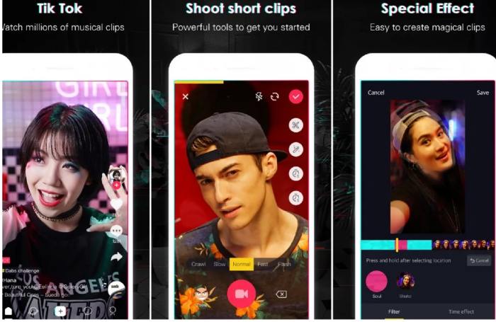Réseau social Douyin TikTok ByteDance