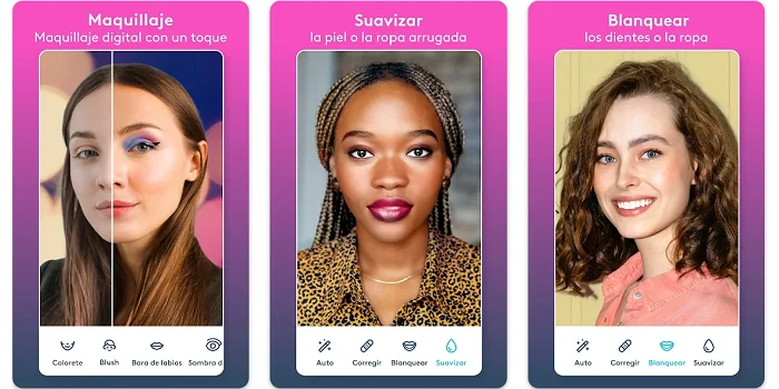 Maquillage regarde la liste des applications