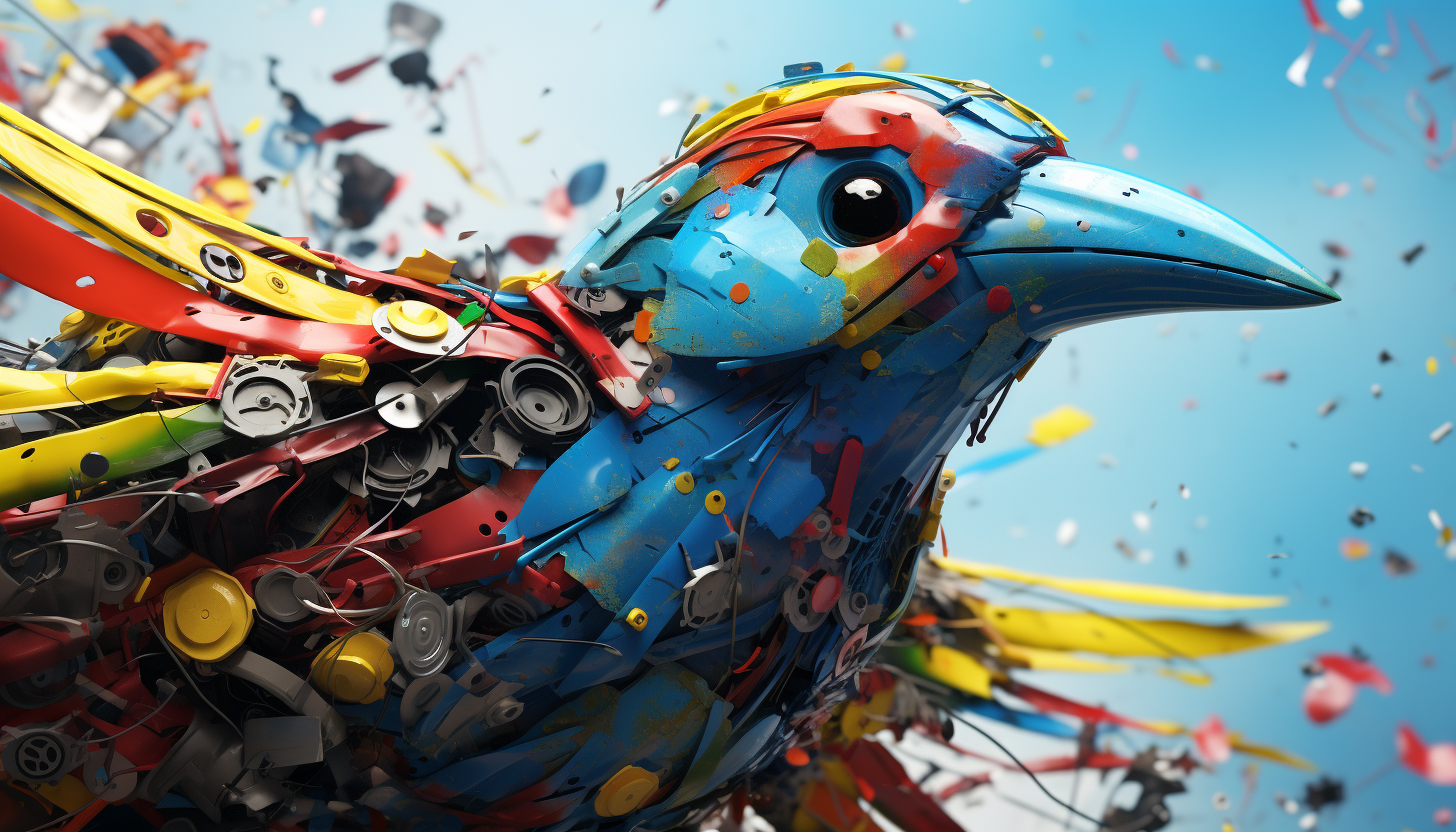 Twitter Dommages aux oiseaux Google Couleurs