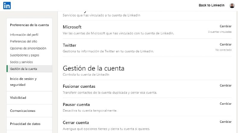 Gérer la désinscription des comptes
