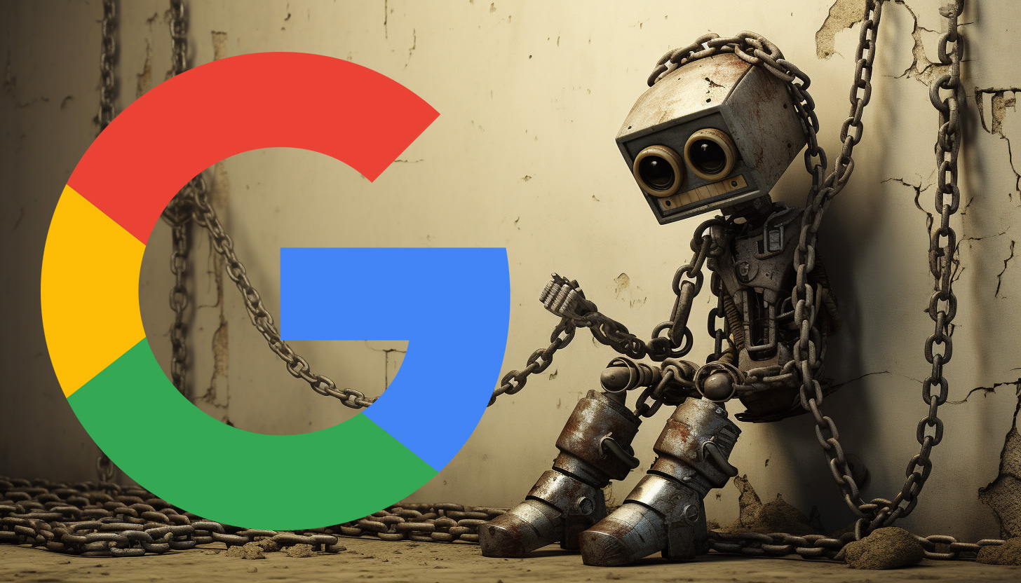 Robot Chaînes Liens Google Logo