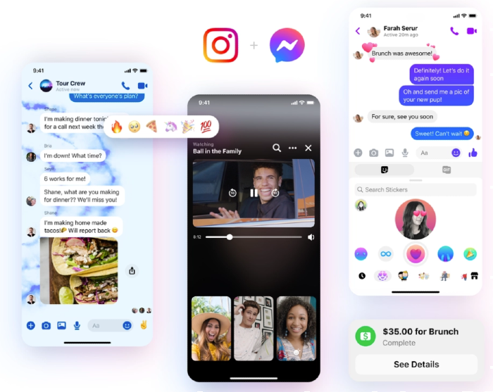 Intégration Messenger et Instagram