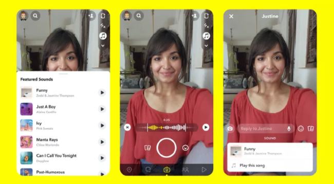 Snapchat Musique Snaps