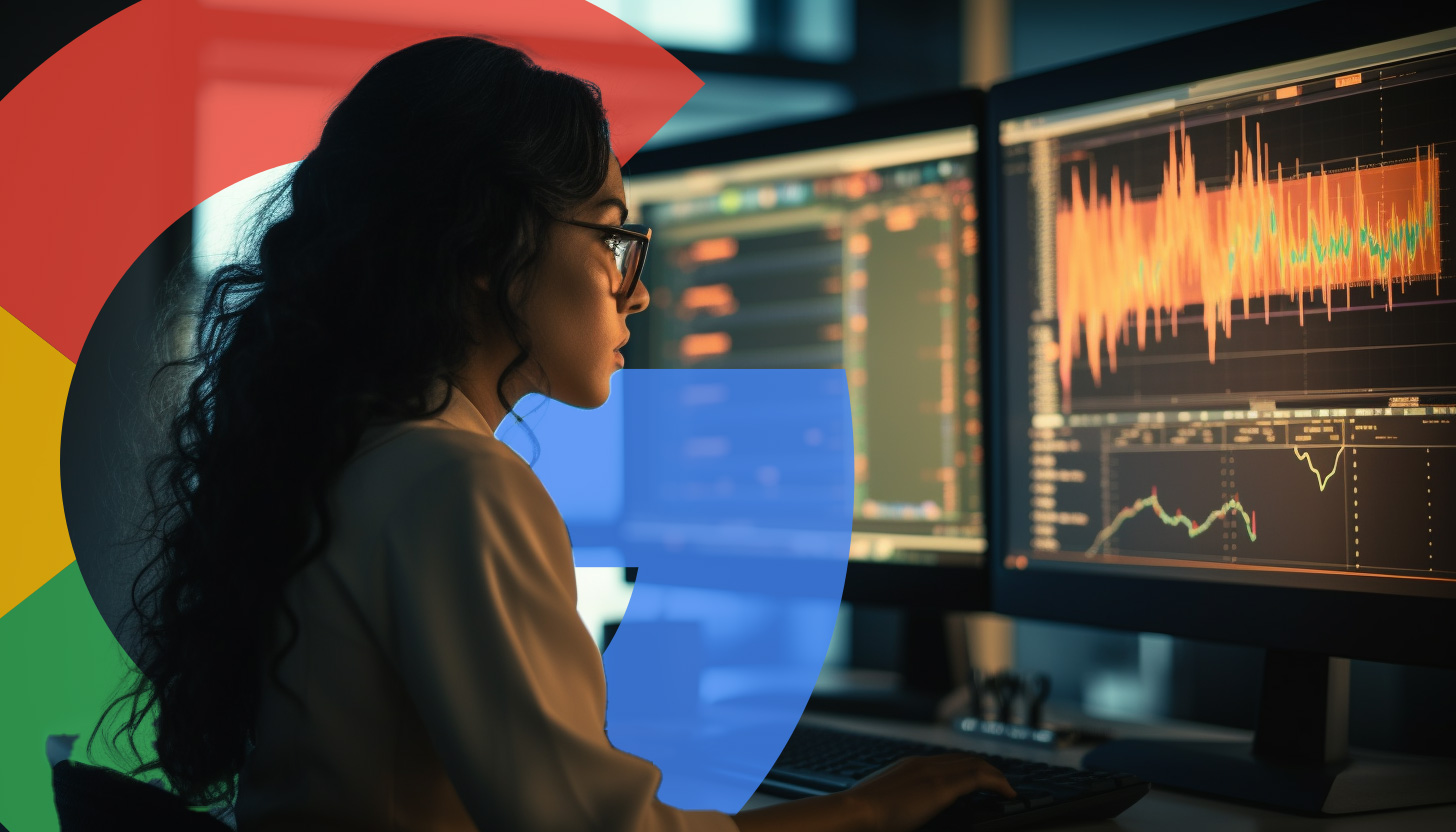 Google Search Console rapportant une femme