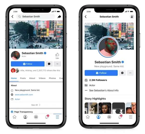 Facebook de l'entreprise