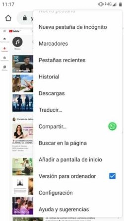 Youtube sur android convertir la vue