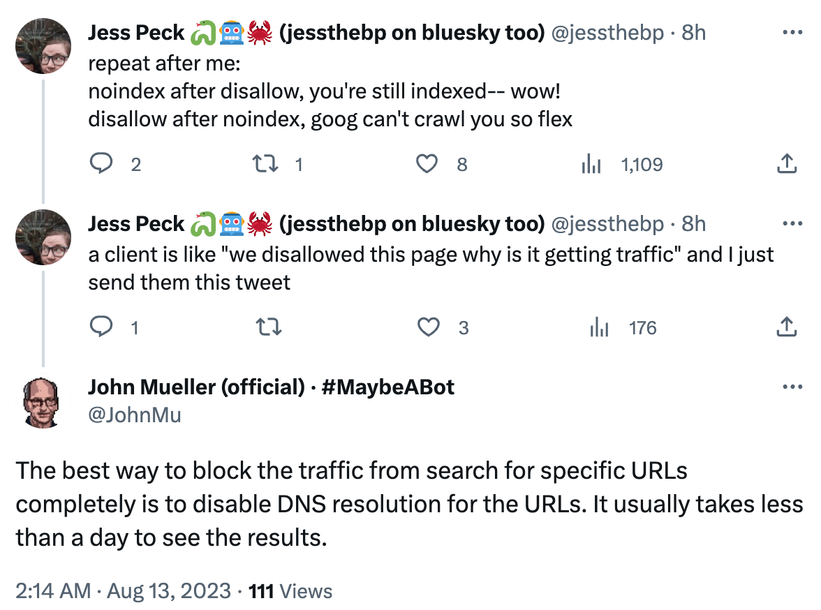 Bloquer les tweets de Google