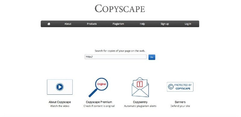 Application Copyscape pour trouver le contenu en double