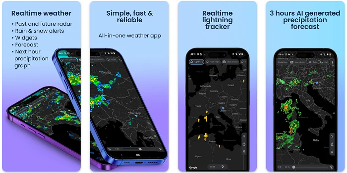Applications d'alerte de pluie