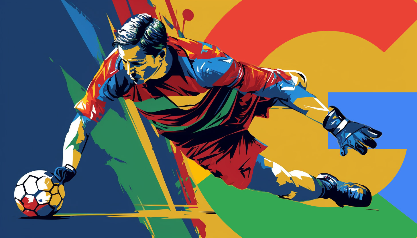 Ballon de blocage de gardien de but Google