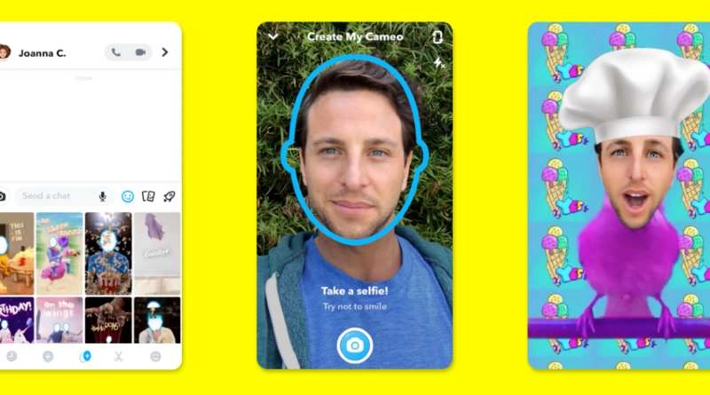 Fonctionnalité Snapchat Camées