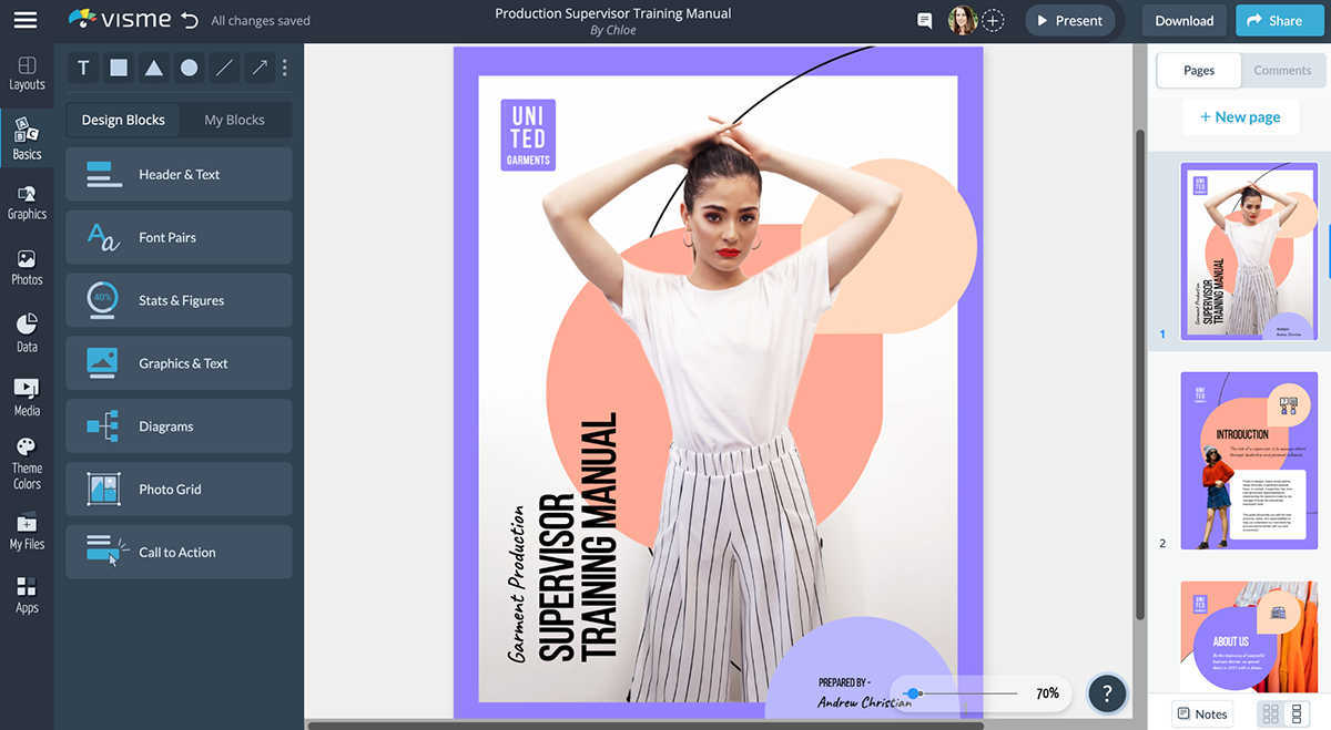outil de création de contenu - interface conviviale