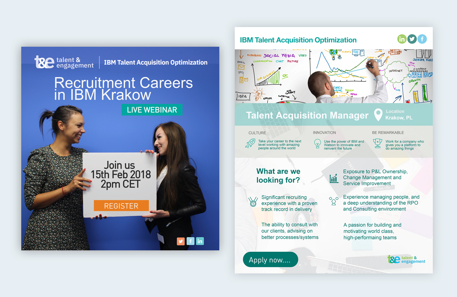 Infographie des stratégies de recrutement des études de cas IBM