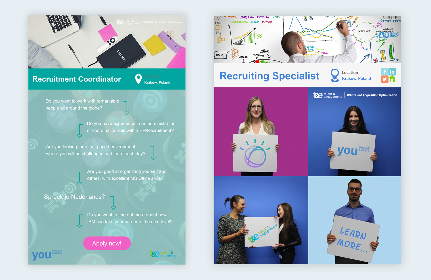 Infographie des stratégies de recrutement des études de cas IBM