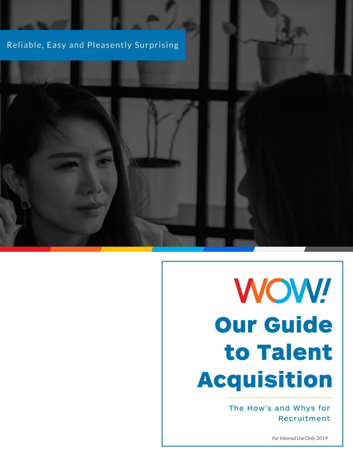 La couverture d'un guide de formation WOW! créé.