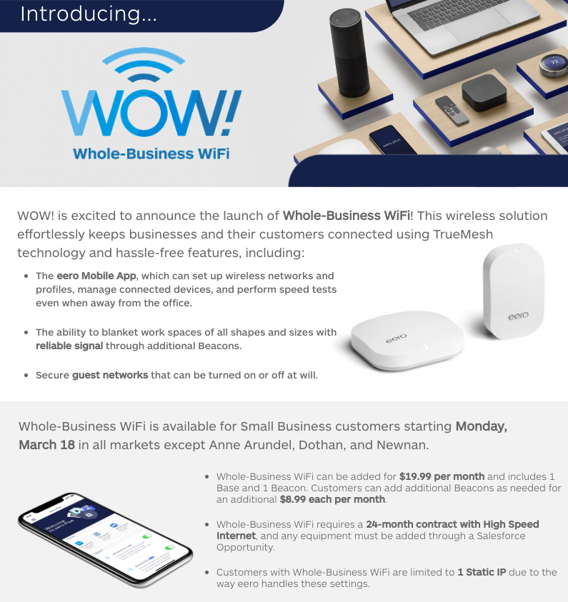 Un dépliant d'information créé par WOW! à Visme.