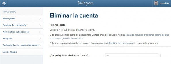 Comment supprimer votre compte Instagram du site Web
