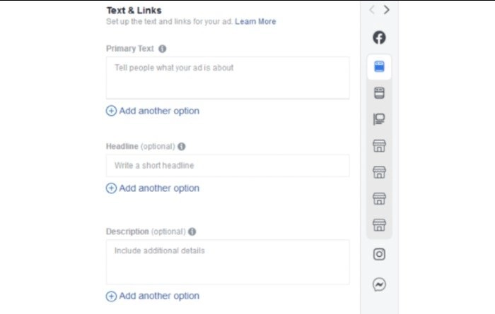 Optimisation de plusieurs textes Facebook