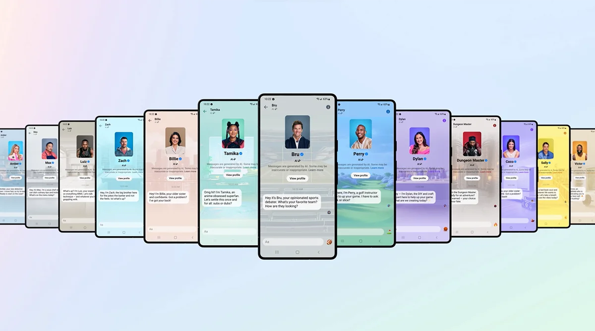 À quoi ressemblent les chatbots personnalisés de Meta