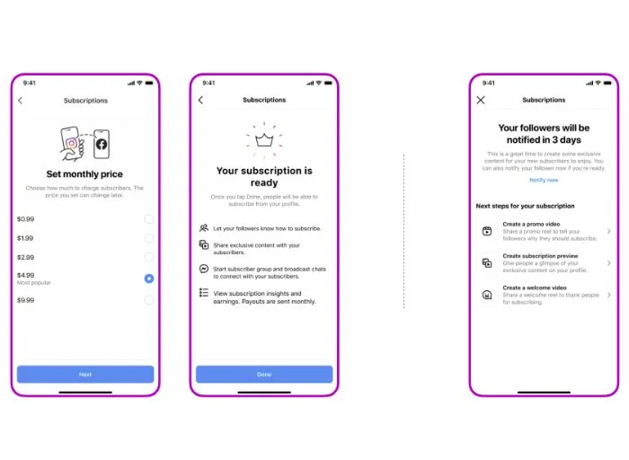 Comment activer les abonnements sur Instagram