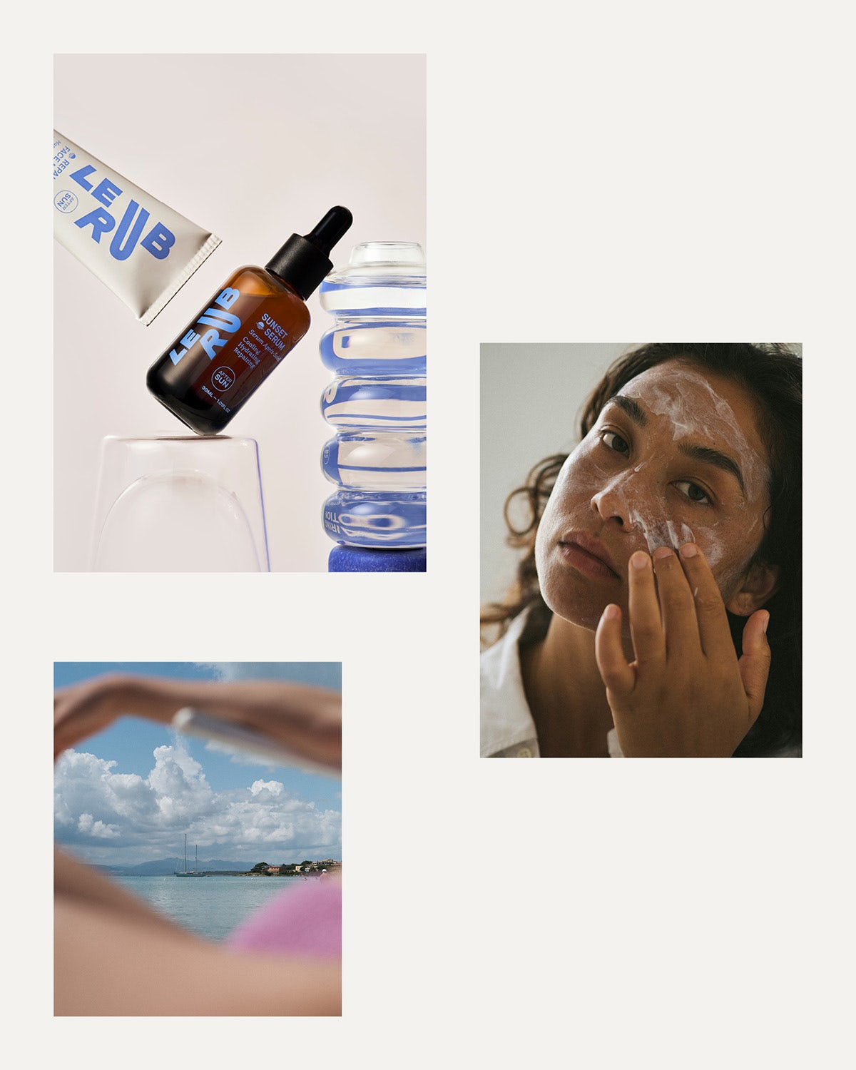 Image composite montrant l'identité visuelle du Rub