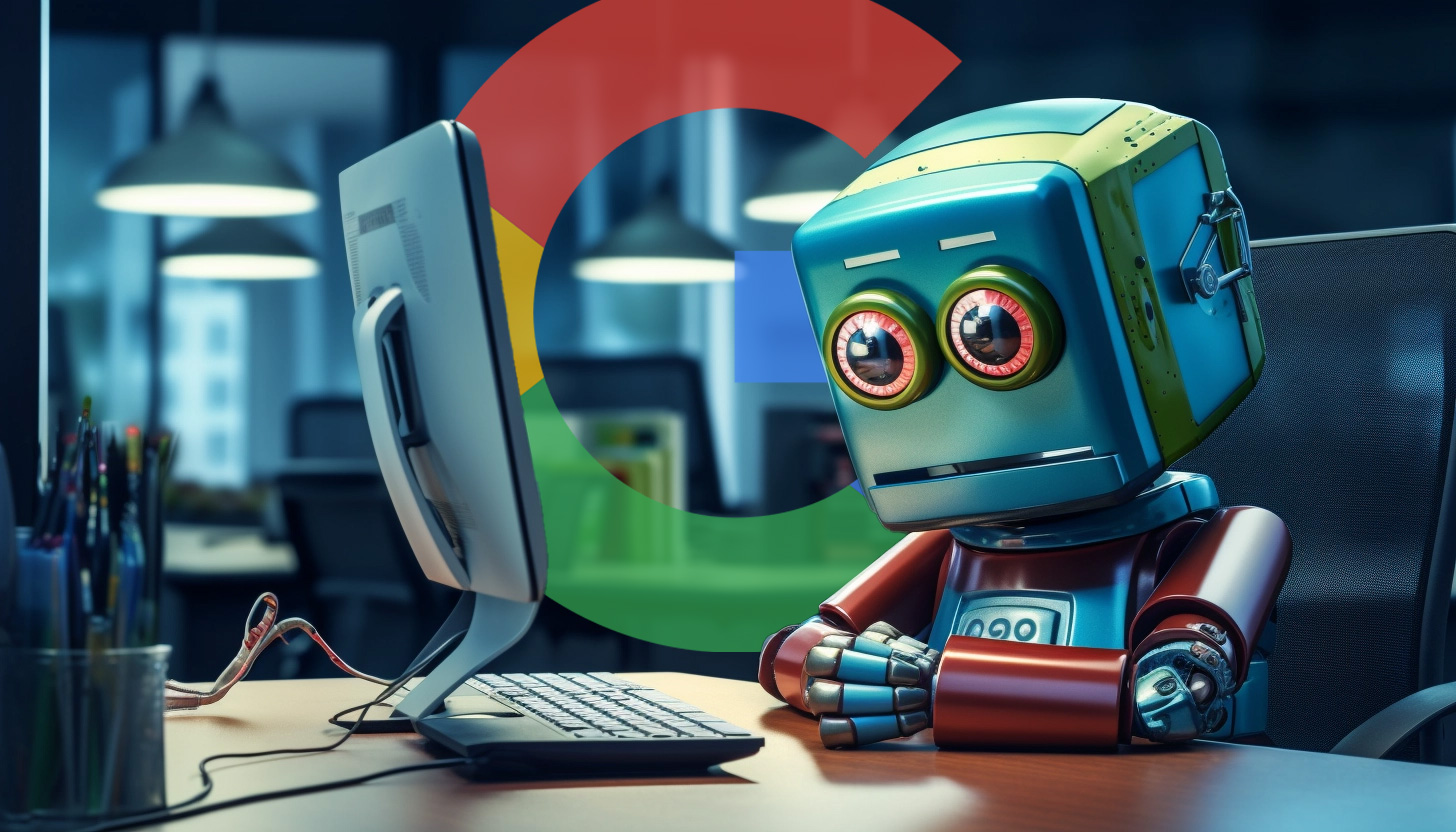 Google Robot en attente par ordinateur