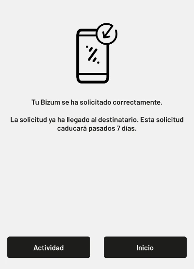 bizum a demandé de l'argent