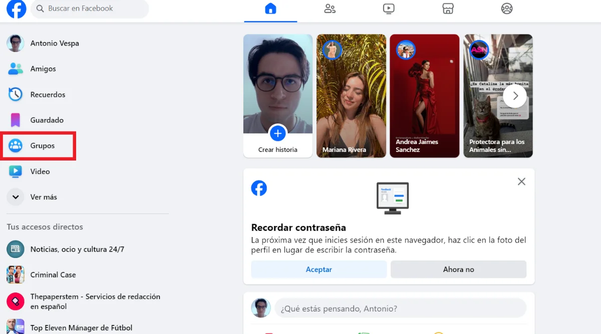 Groupes sur Facebook