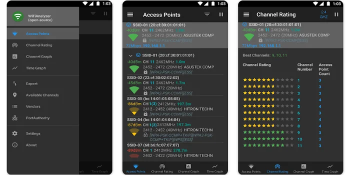 Applications pour les réseaux Wi-Fi