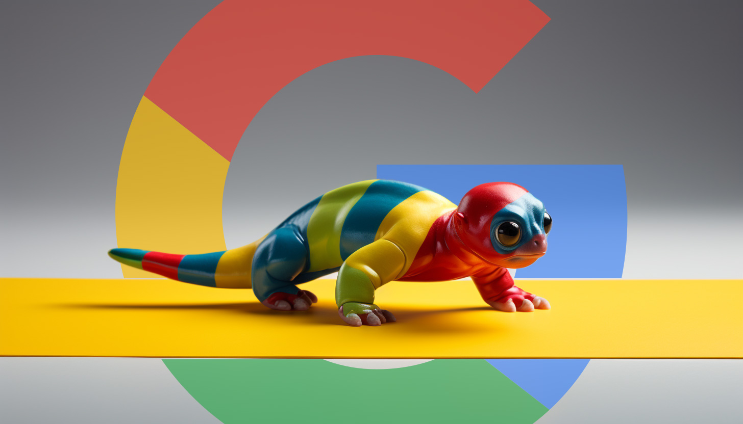 Lézard rampant de Google