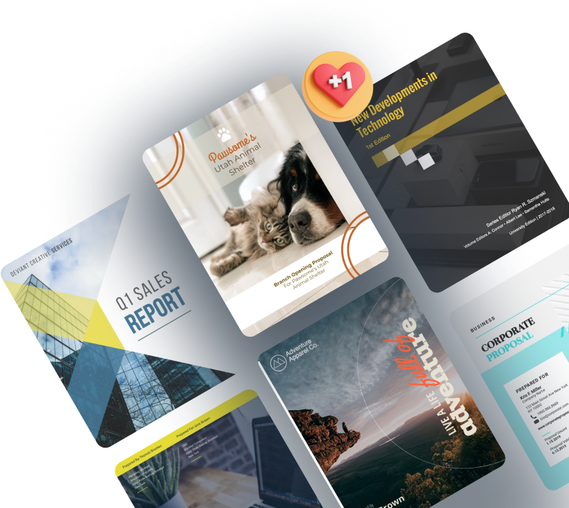 Créez des <span>rapports, des propositions, des ebooks</span> et bien plus encore. »/>
</div>
<h2/>
<h2 id=