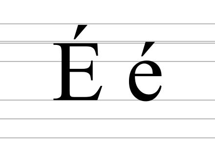 440px Lettre Latine E Avec Aigu Svg