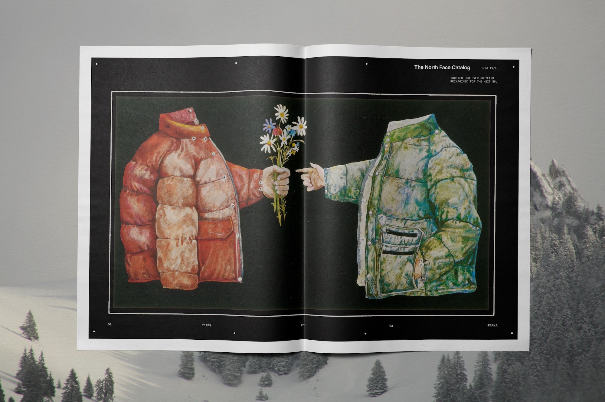 Les œuvres rassemblées - The North Face - Zine Spread