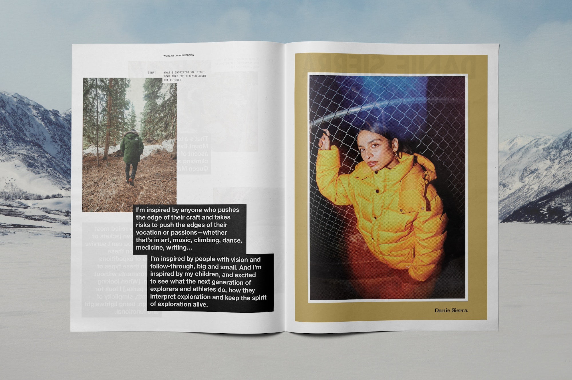 Les œuvres rassemblées - The North Face - Zine Spread - 16