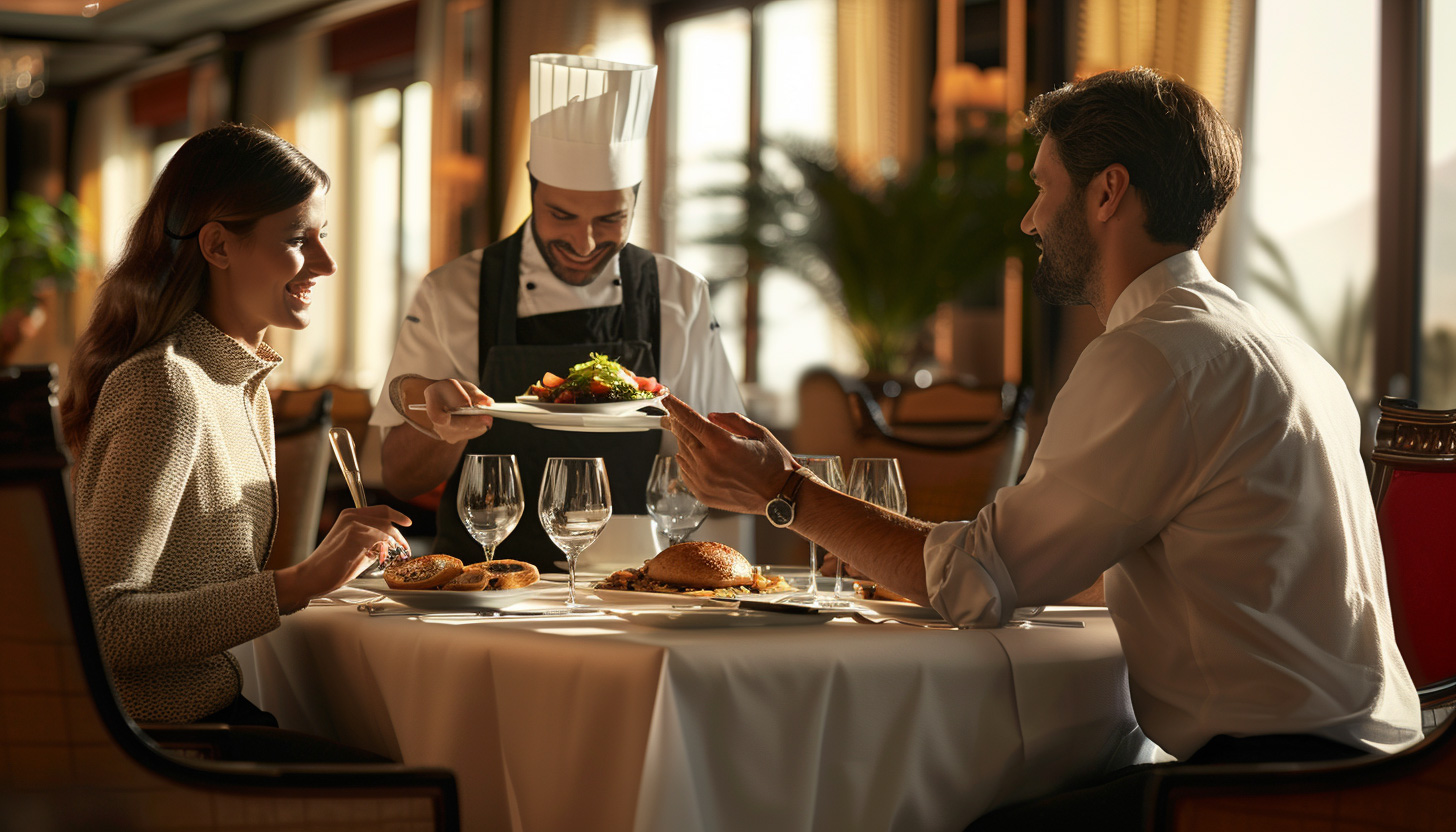 Restaurant Serving Couple