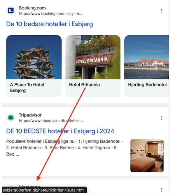Hack3 des listes d'hôtels Google