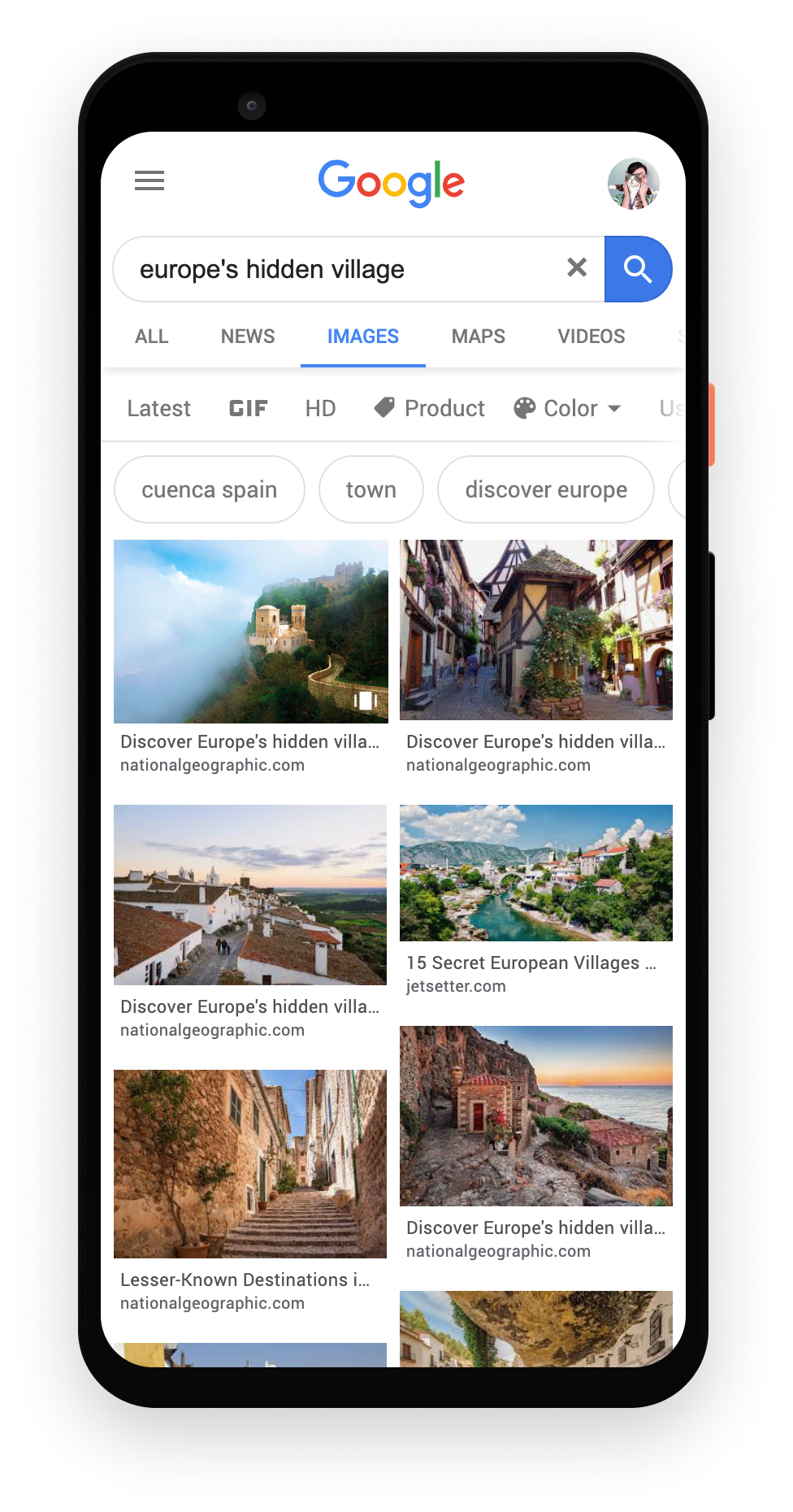 Histoires Web Google Images