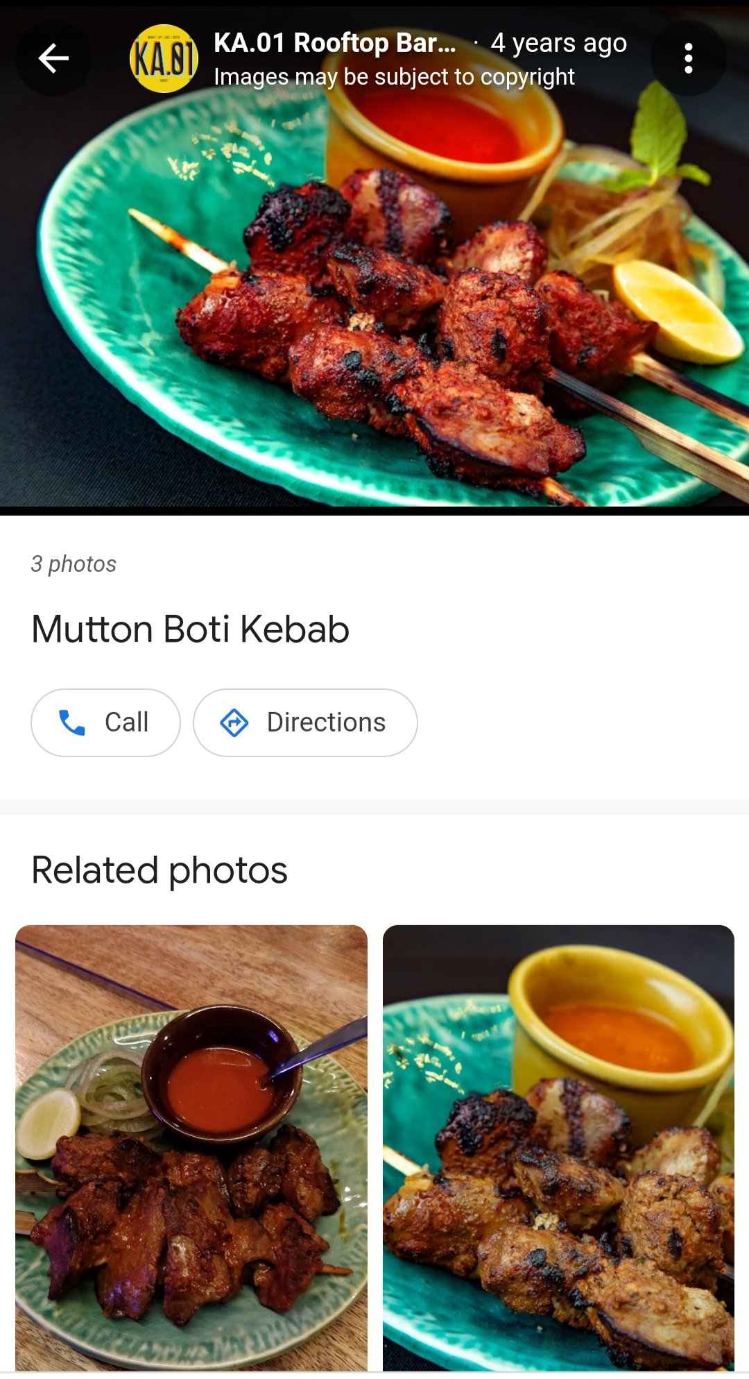 Photos liées à Google Local sur les photos