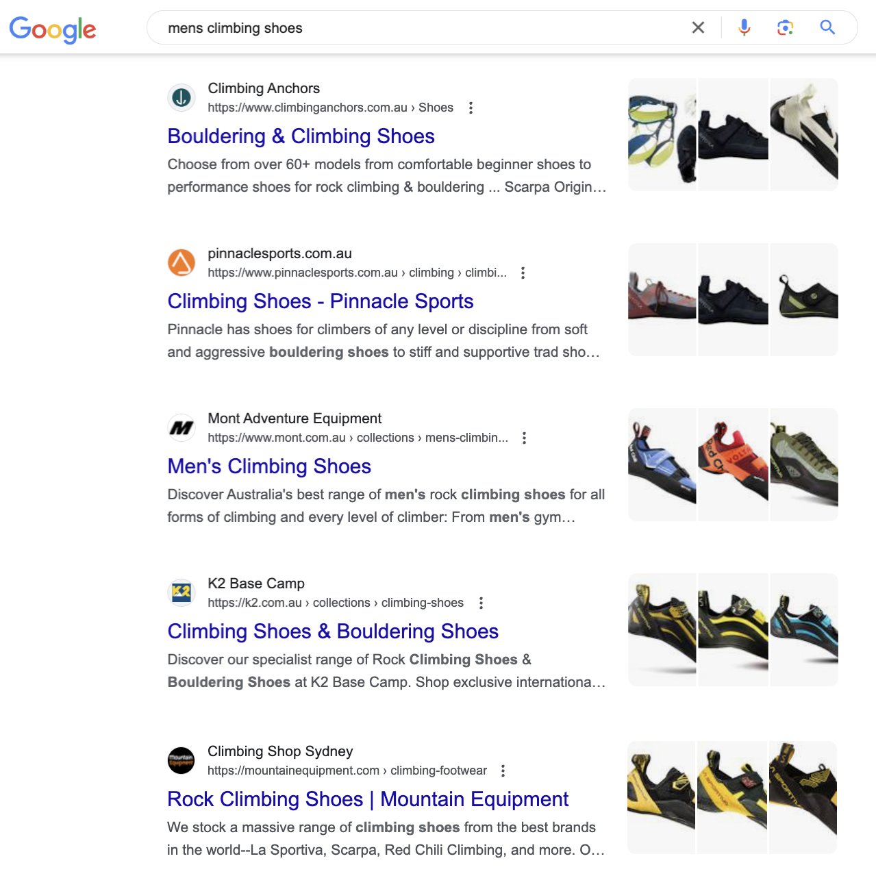 Extraits d'images de produits de recherche Google2