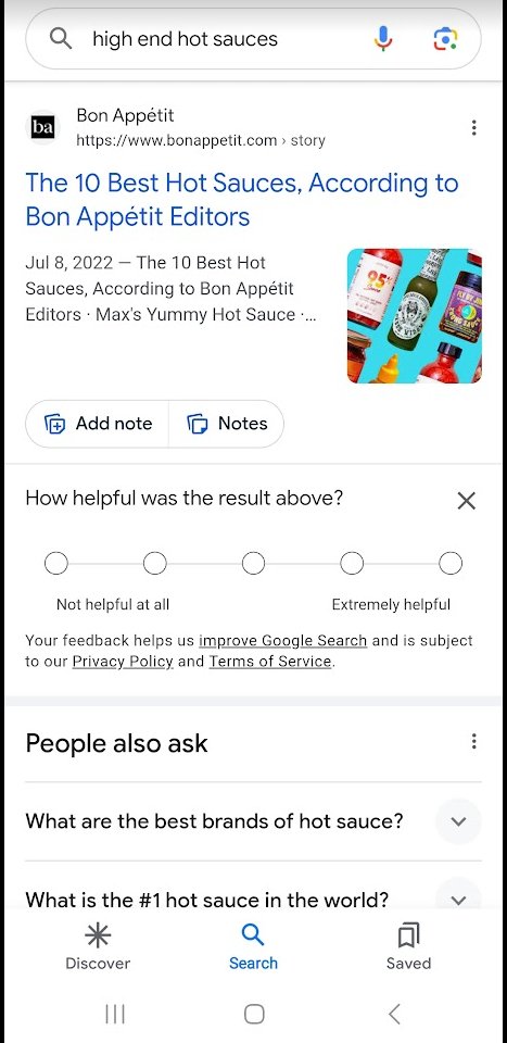 Google Sge Dans quelle mesure le résultat ci-dessus a-t-il été utile