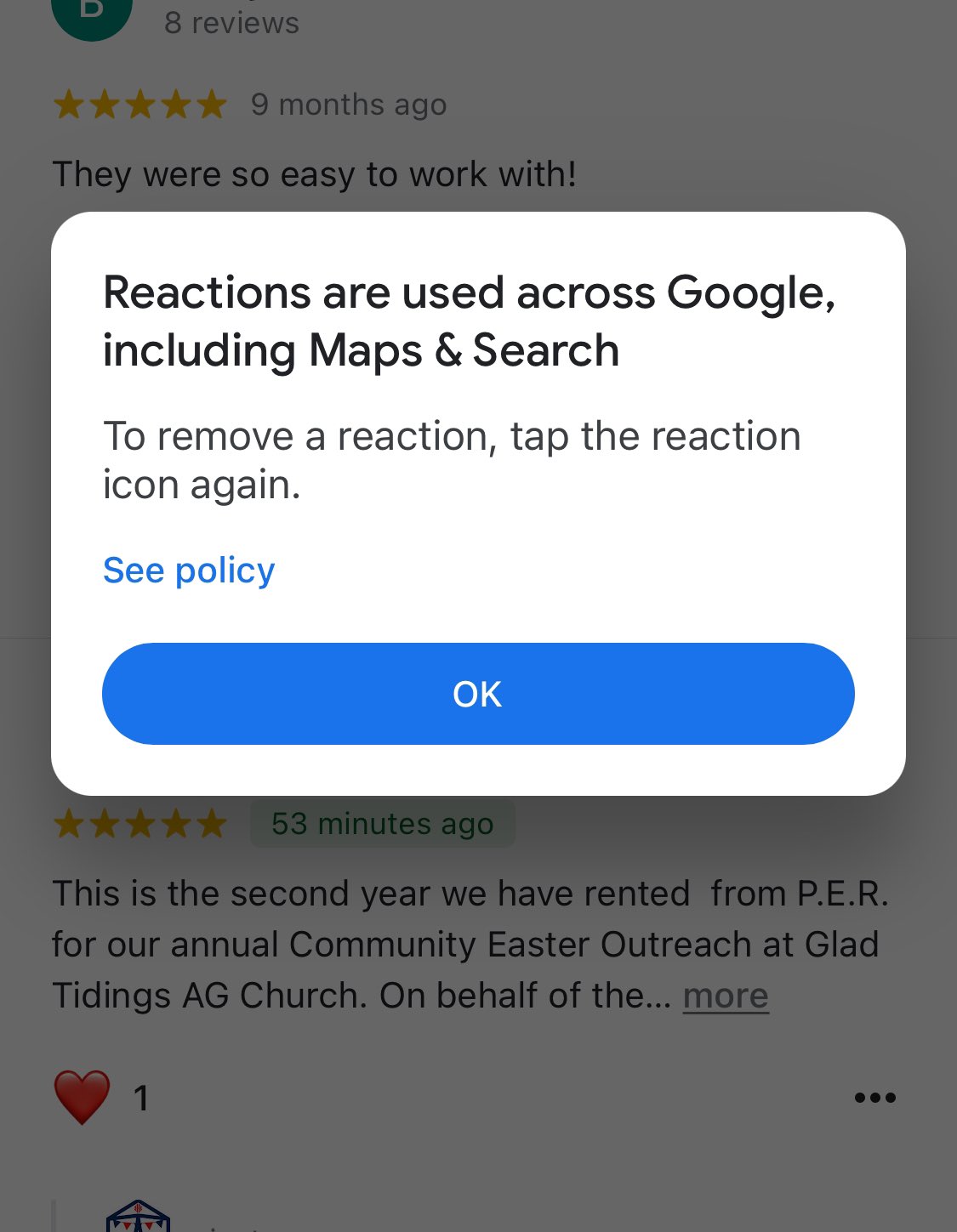 Réactions aux avis locaux de Google