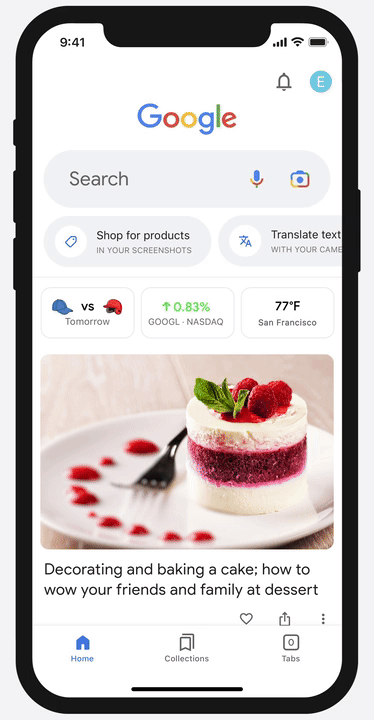 Boutons de recherche d'applications Google