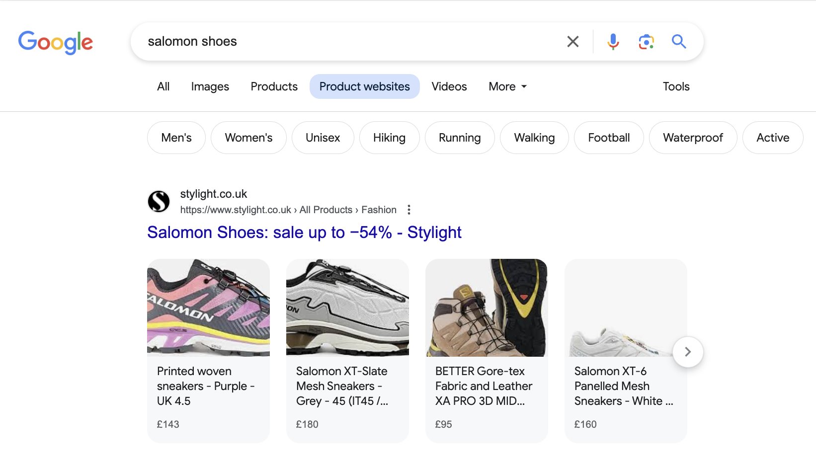 Sites Web de produits Google