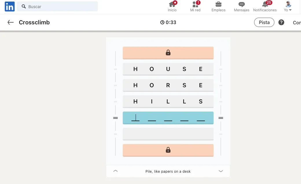 jeu de crossclimb linkedin